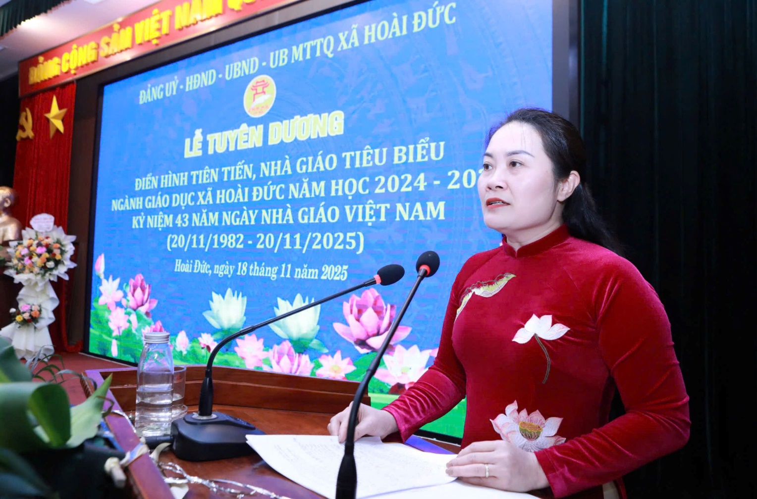 Hoài Đức tuyên dương điển hình tiên tiến, nhà giáo tiêu biểu ngành giáo dục và kỷ niệm 43 năm ngày Nhà giáo Việt Nam- Ảnh 5.