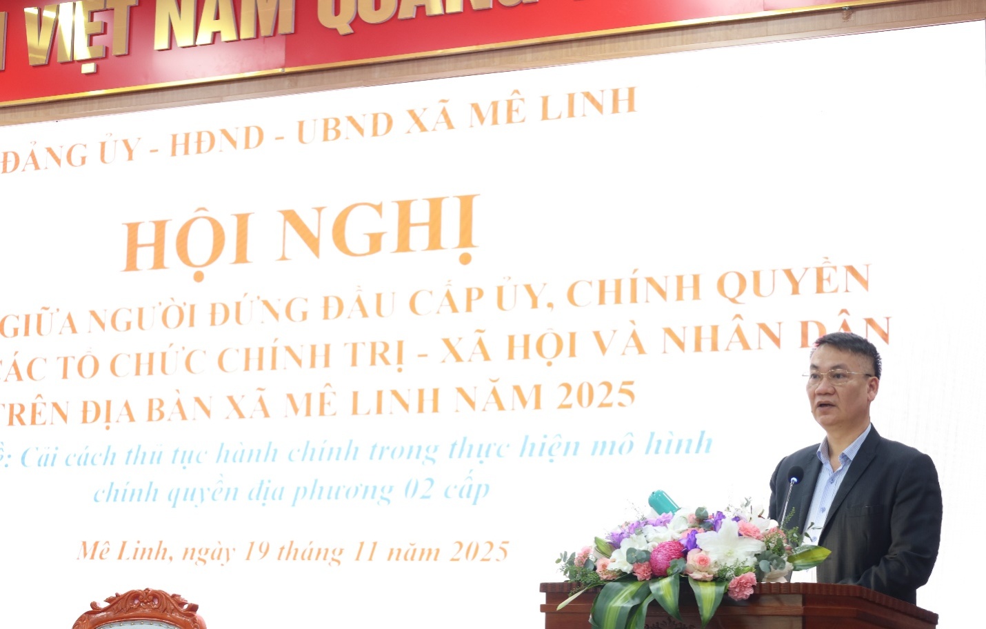Xã Mê Linh: Đối thoại về cải cách thủ tục hành chính trong thực hiện mô hình chính quyền địa phương 2 cấp- Ảnh 2.