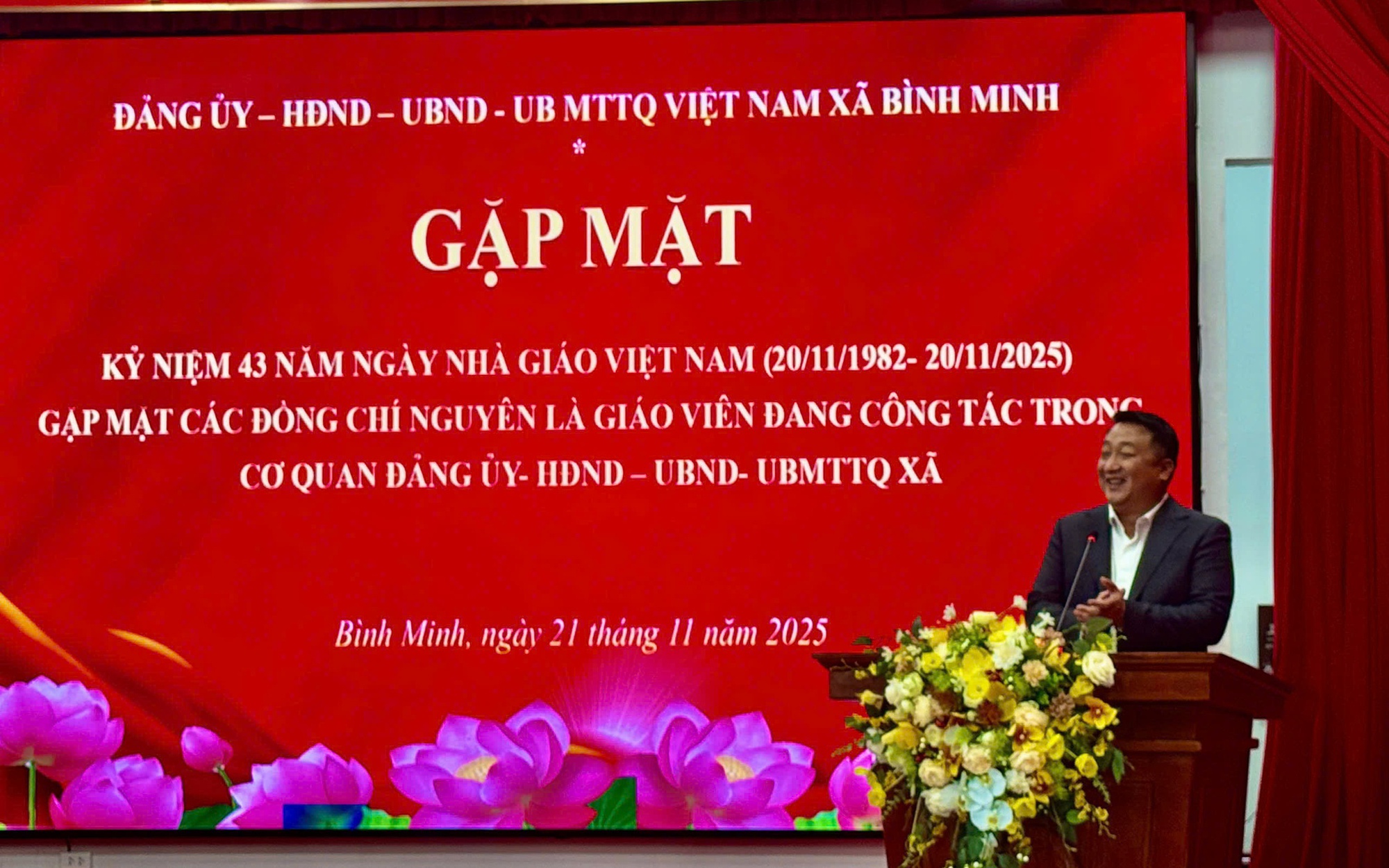 Ảnh: Đồng chí Nguyễn Khánh Bình - Bí thư Đảng uỷ