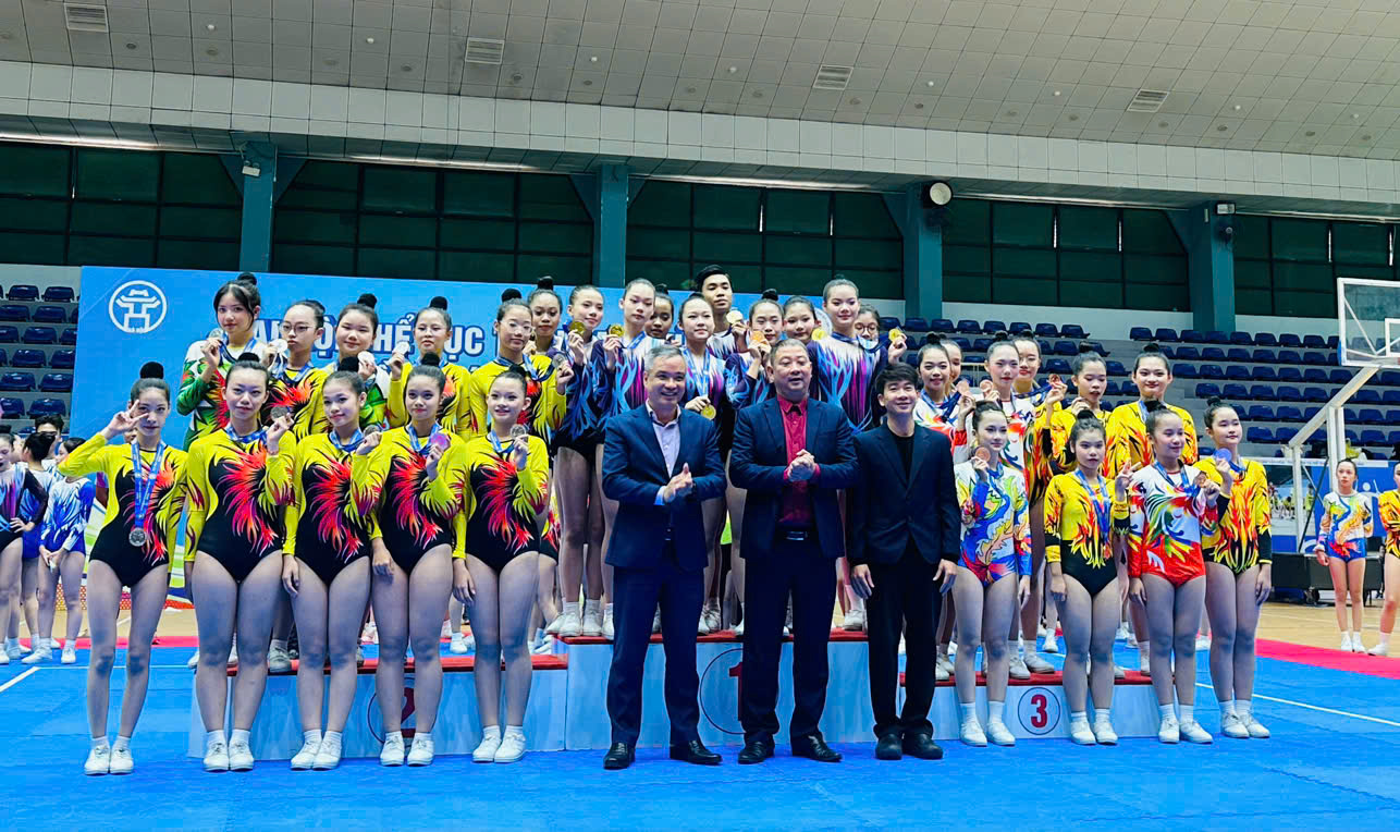 Đội tuyển Aerobic phường Yên Sở tỏa sáng tại Đại hội Thể dục thể thao Thủ đô - 2025 Xác định Aerobic là môn thế mạnh - Bước đi chiến lược- Ảnh 2.