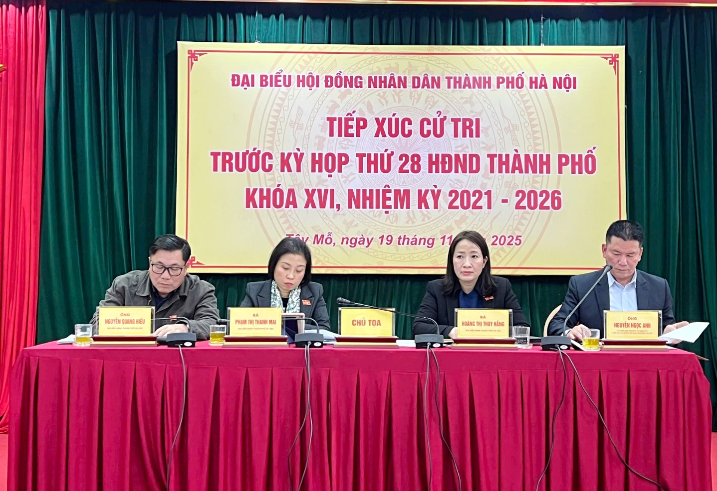 Đại biểu HĐND Thành phố tiếp xúc cử tri các phường Tây Mỗ, Đại Mỗ, Từ Liêm và Xuân Phương trước kỳ họp thứ 28 HĐND Thành phố, nhiệm kỳ 2021-2026- Ảnh 2.