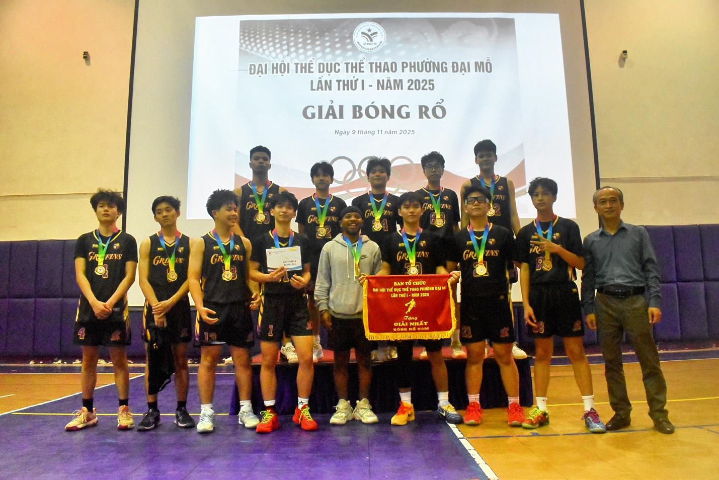 Phường Đại Mỗ tổ chức giải thi đấu bóng rổ trong khuôn khổ Đại hội thể dục thể thao phường lần thứ I năm 2025- Ảnh 6.