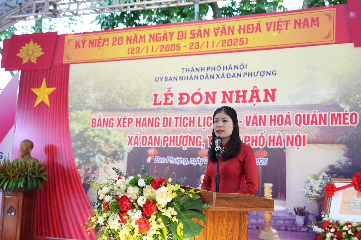 Lễ đón nhận Bằng xếp hạng Di tích lịch sử – văn hoá cấp thành phố Quán Méo.- Ảnh 2.