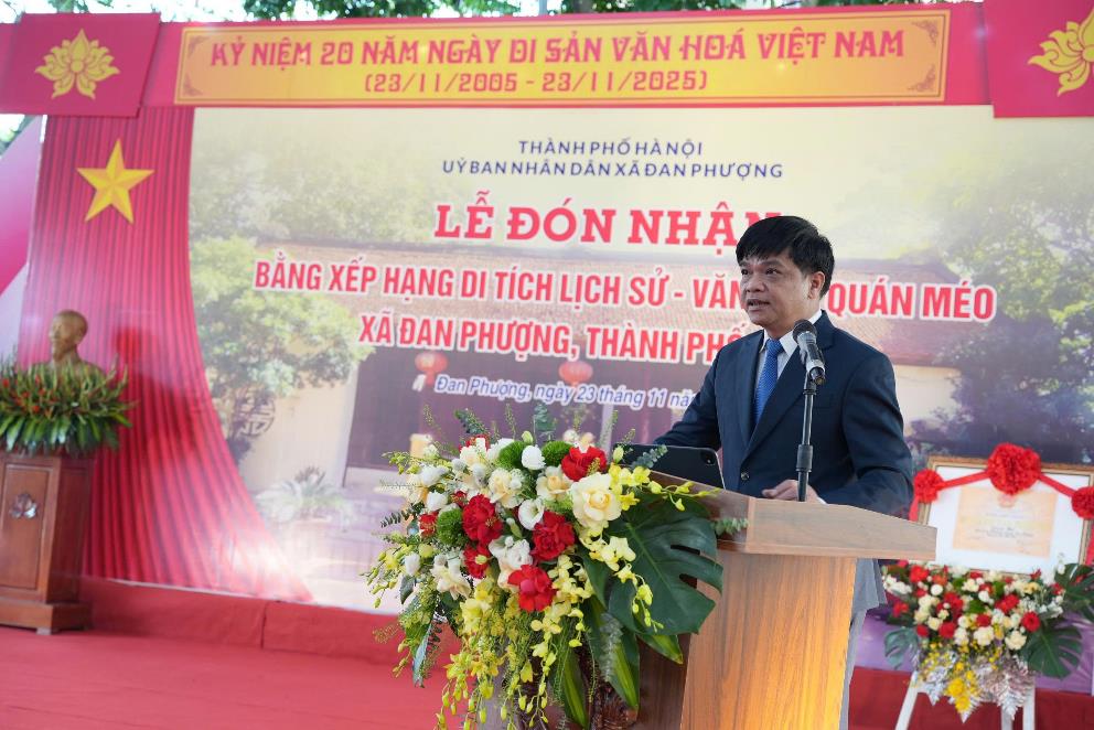 Lễ đón nhận Bằng xếp hạng Di tích lịch sử – văn hoá cấp thành phố Quán Méo.- Ảnh 4.