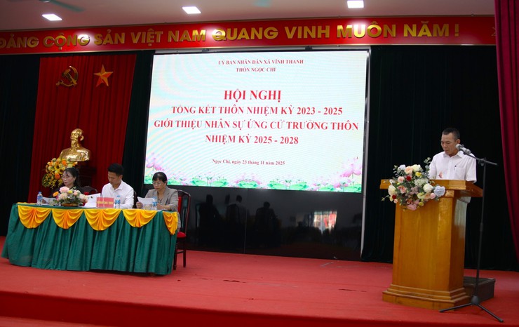 Thôn Ngọc Chi tổng kết nhiệm kỳ 2023–2025 và giới thiệu nhân sự để bầu Trưởng thôn nhiệm kỳ 2025–2028- Ảnh 3.