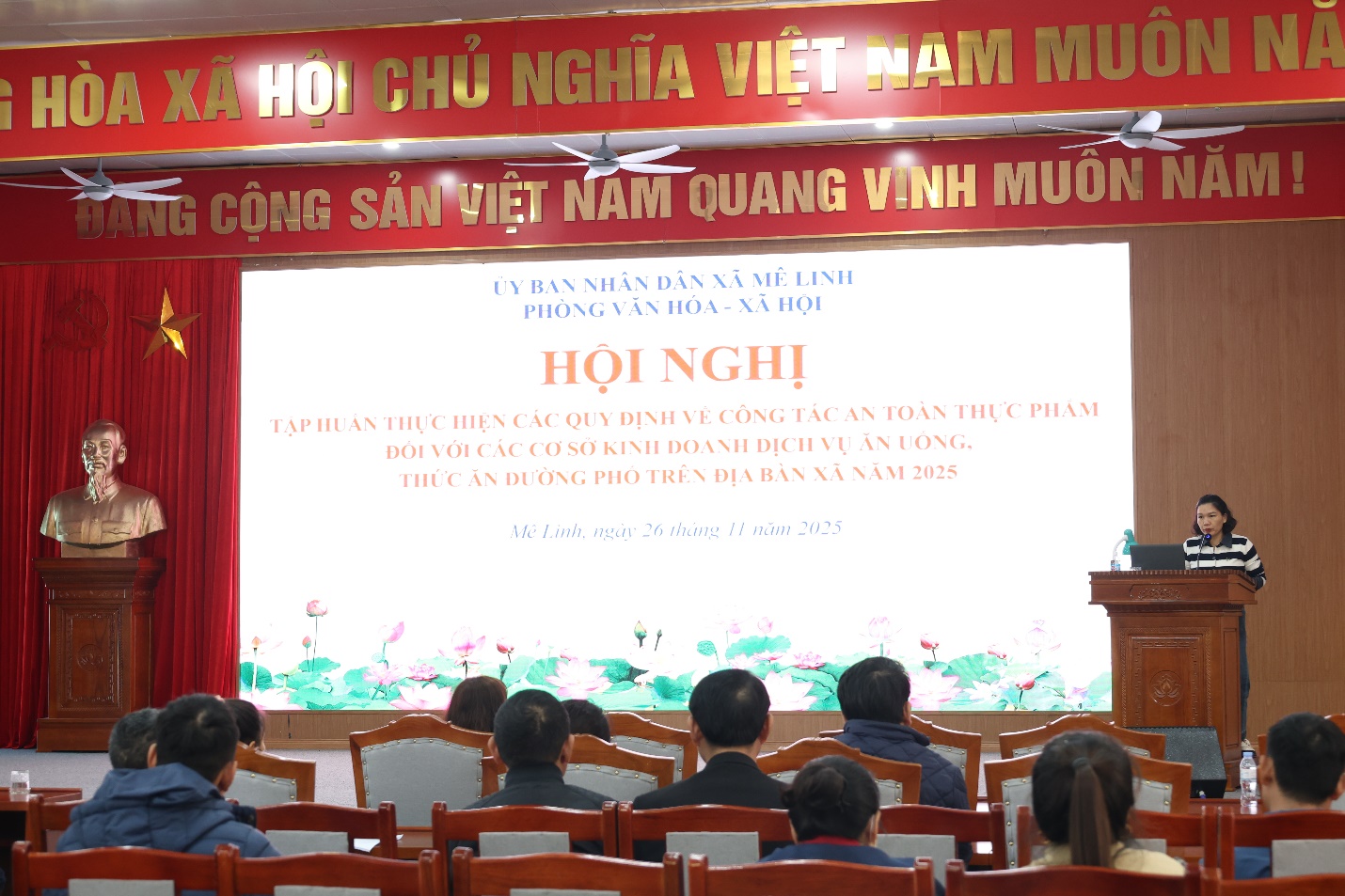 Mê Linh tập huấn thực hiện các quy định về công tác an toàn thực phẩm năm 2025- Ảnh 1.