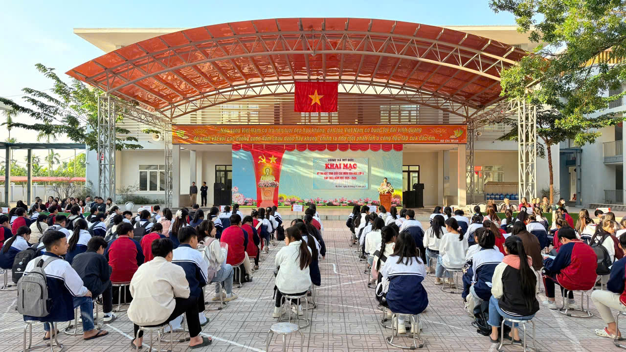 Xã Mỹ Đức khai mạc kỳ thi chọn học sinh giỏi lớp 9 năm học 2025 – 2026- Ảnh 1.