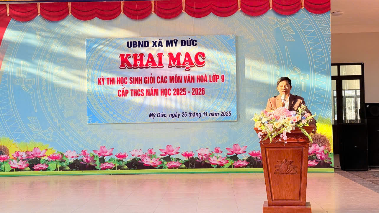 Xã Mỹ Đức khai mạc kỳ thi chọn học sinh giỏi lớp 9 năm học 2025 – 2026- Ảnh 2.