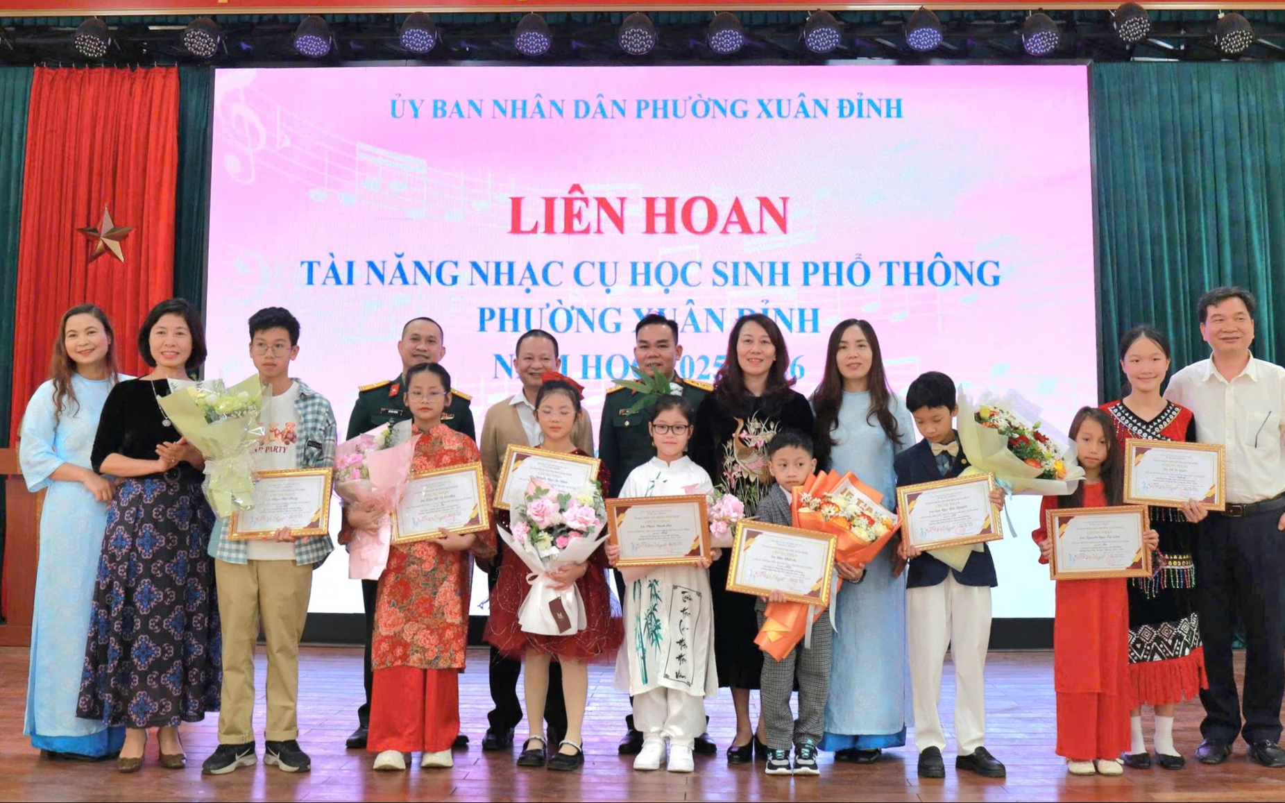 Sắc màu âm nhạc tại Liên hoan tài năng nhạc cụ học sinh phổ thông phường Xuân Đỉnh lần thứ I
