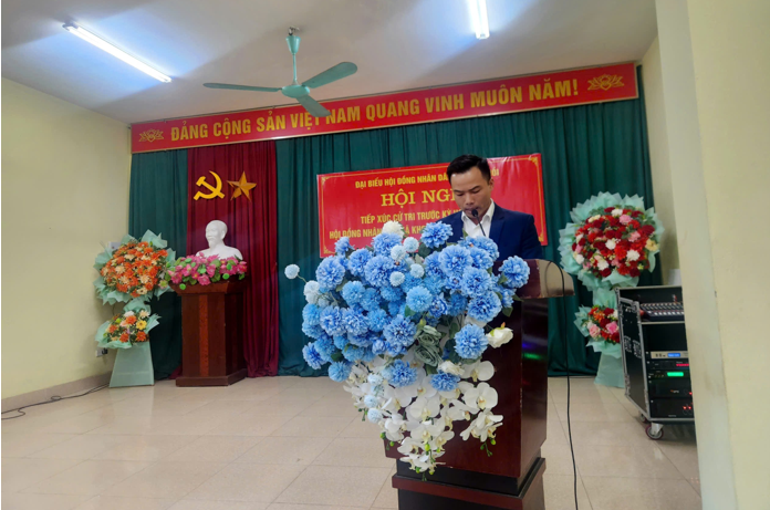 HỘI NGHỊ TIẾP XÚC CỬ TRI TRƯỚC KỲ HỌP THỨ BA CỦA HỘI ĐỒNG NHÂN DÂN XÃ NGỌC HỒI KHOÁ XXII, NHIỆM KỲ 2021-2026: DÂN CHỦ – CỞI MỞ – TRÁCH NHIỆM- Ảnh 5.