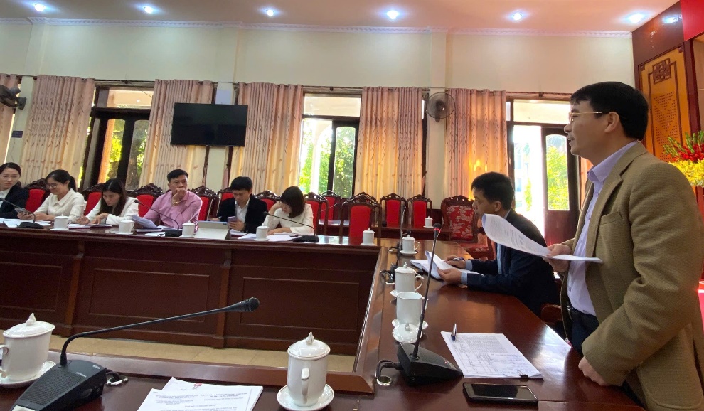 UBND xã Quảng Oai và BHXH cơ sở Ba Vì đánh giá kết quả thực hiện nhiệm vụ BHXH, BHYT 10 tháng đầu năm 2025- Ảnh 1.