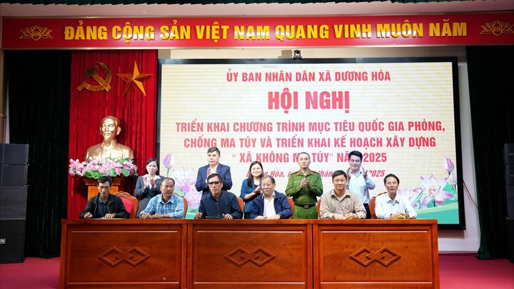 Dương Hoà quyết tâm phấn đấy xây dựng “xã không ma tuý” - Ảnh 1.