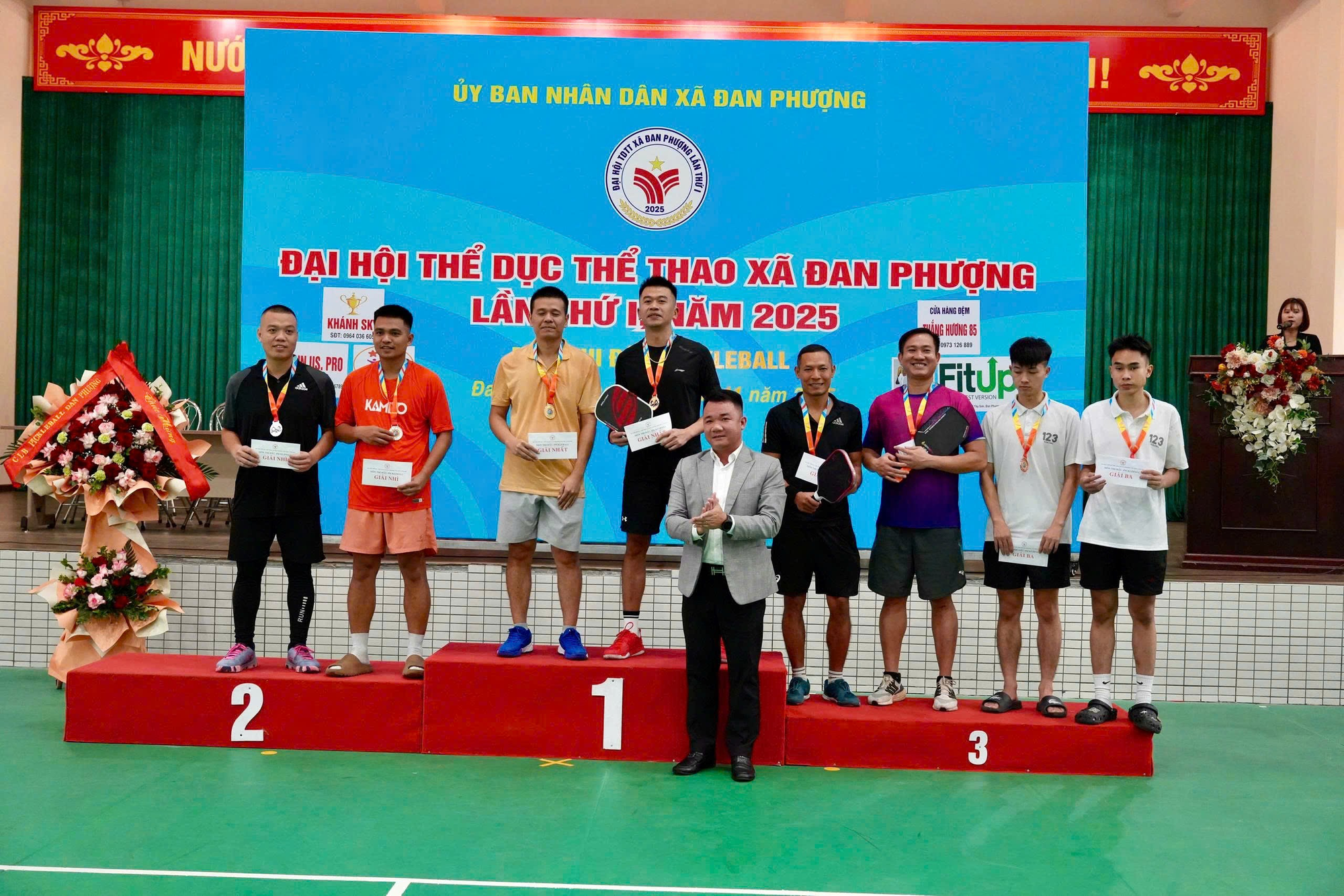 Giải Pickleball xã Đan Phượng năm 2025 thành công tốt đẹp- Ảnh 3.