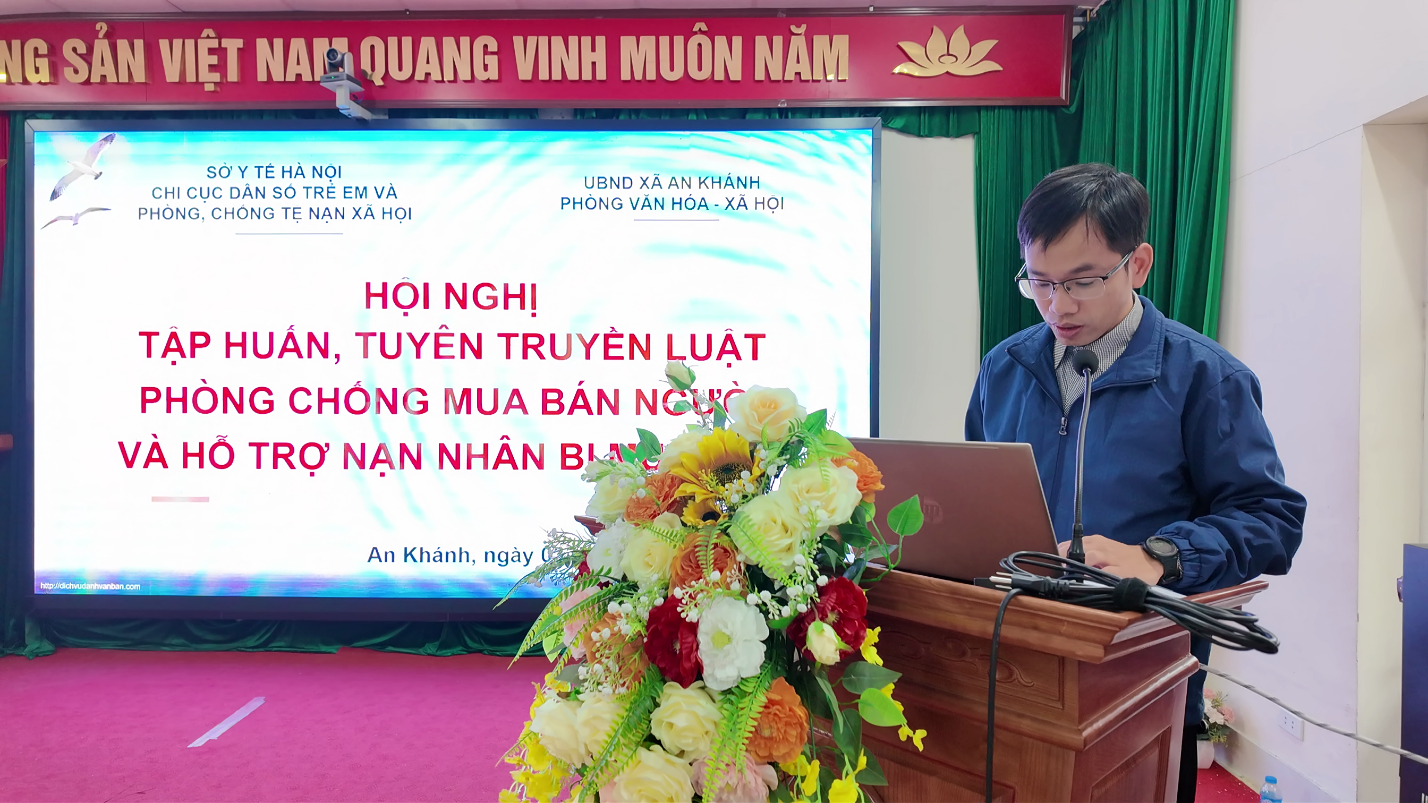 Hội nghị tập huấn, tuyên truyền luật phòng chống mua bán người và hỗ trợ nạn nhân bị mua bán- Ảnh 2.