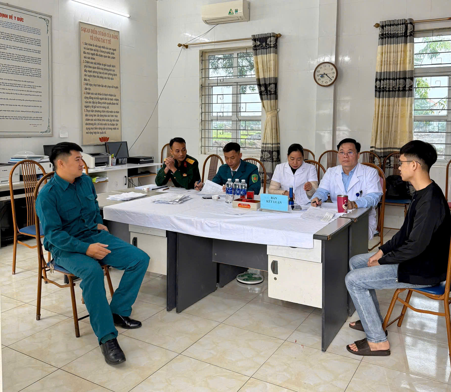 Những hình ảnh sơ khám nghĩa vụ quân sự xã Thượng Phúc- Ảnh 13.