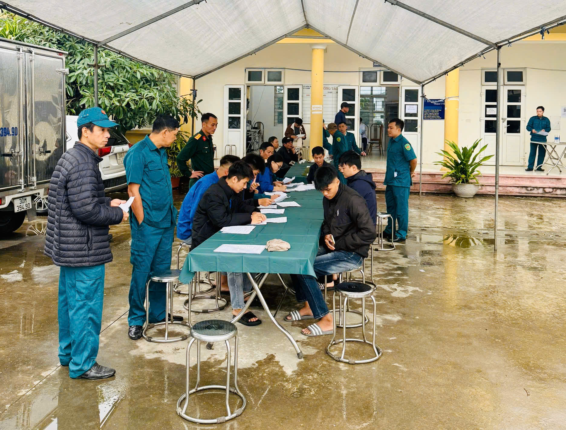 Những hình ảnh sơ khám nghĩa vụ quân sự xã Thượng Phúc- Ảnh 5.