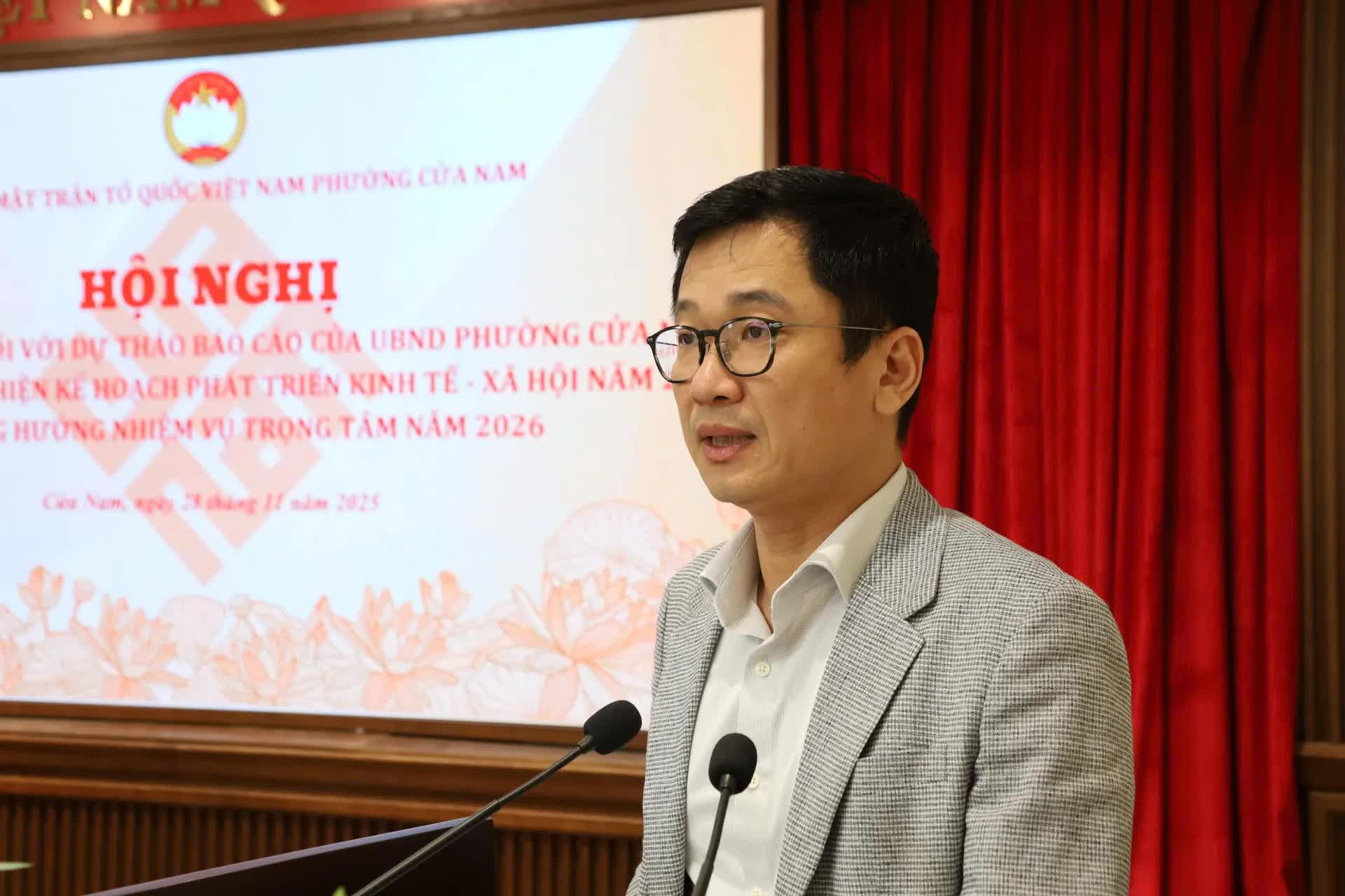 Phường Cửa Nam tổ chức hội nghị phản biện xã hội, tiếp nhận ý kiến của nhân dân- Ảnh 3.