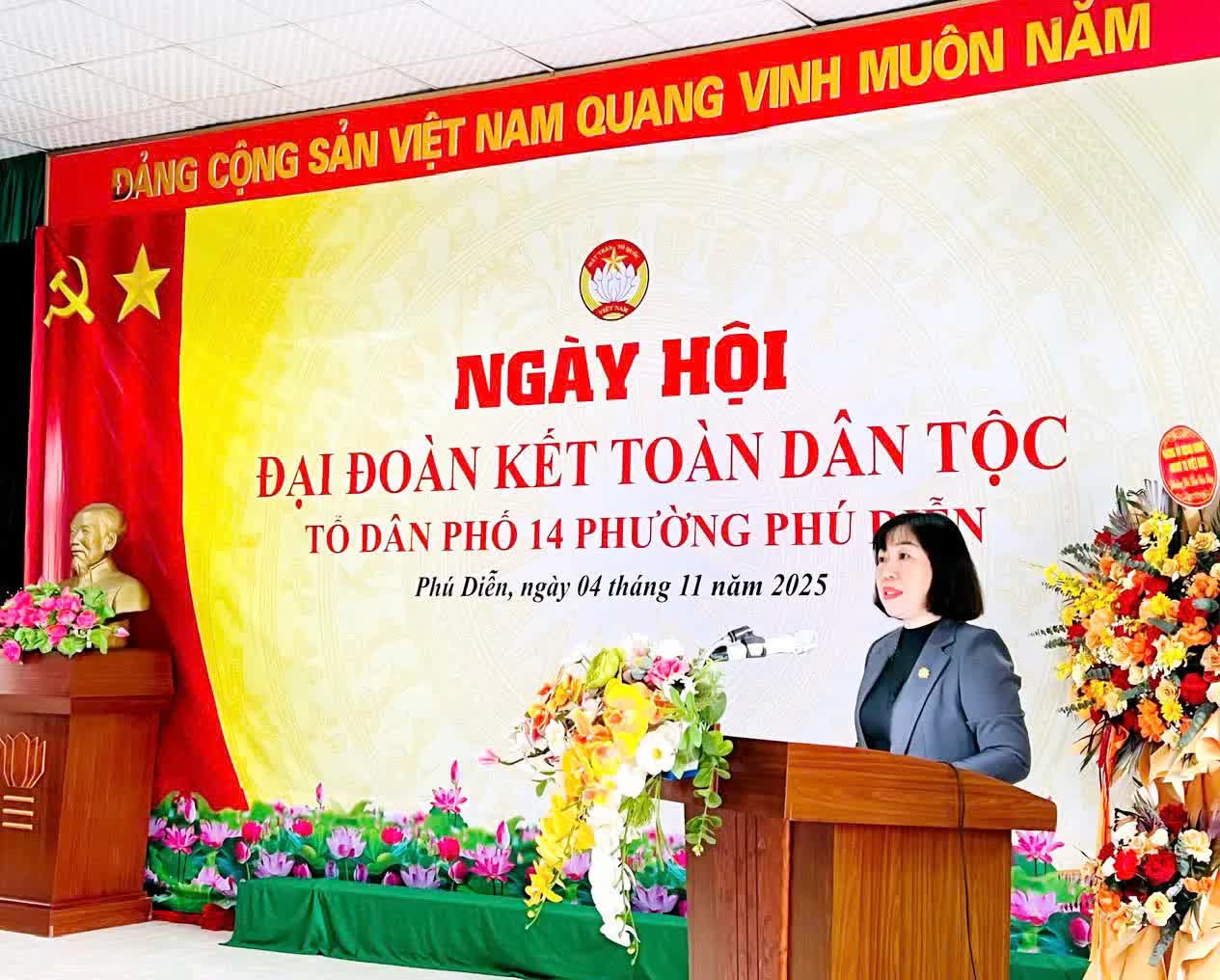 Phường Phú Diễn: sôi nổi Ngày hội Đại đoàn kết toàn dân tộc tại Tổ dân phố 14- Ảnh 2.