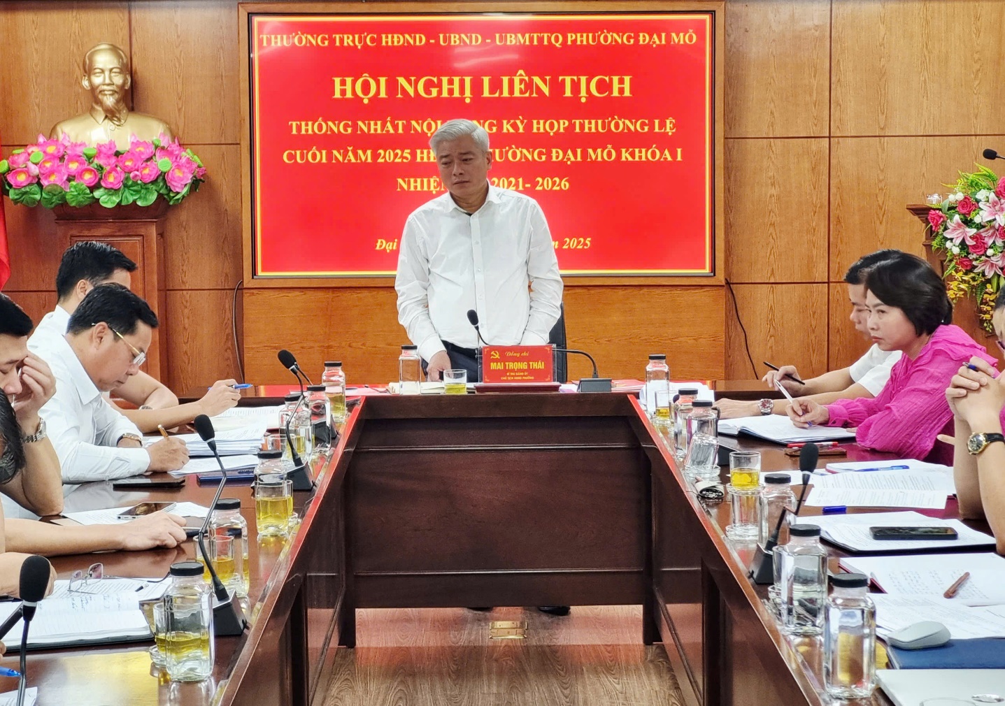 Thống nhất nội dung kỳ họp thường lệ cuối năm 2025 của Hội đồng Nhân dân phường Đại Mỗ- Ảnh 4.