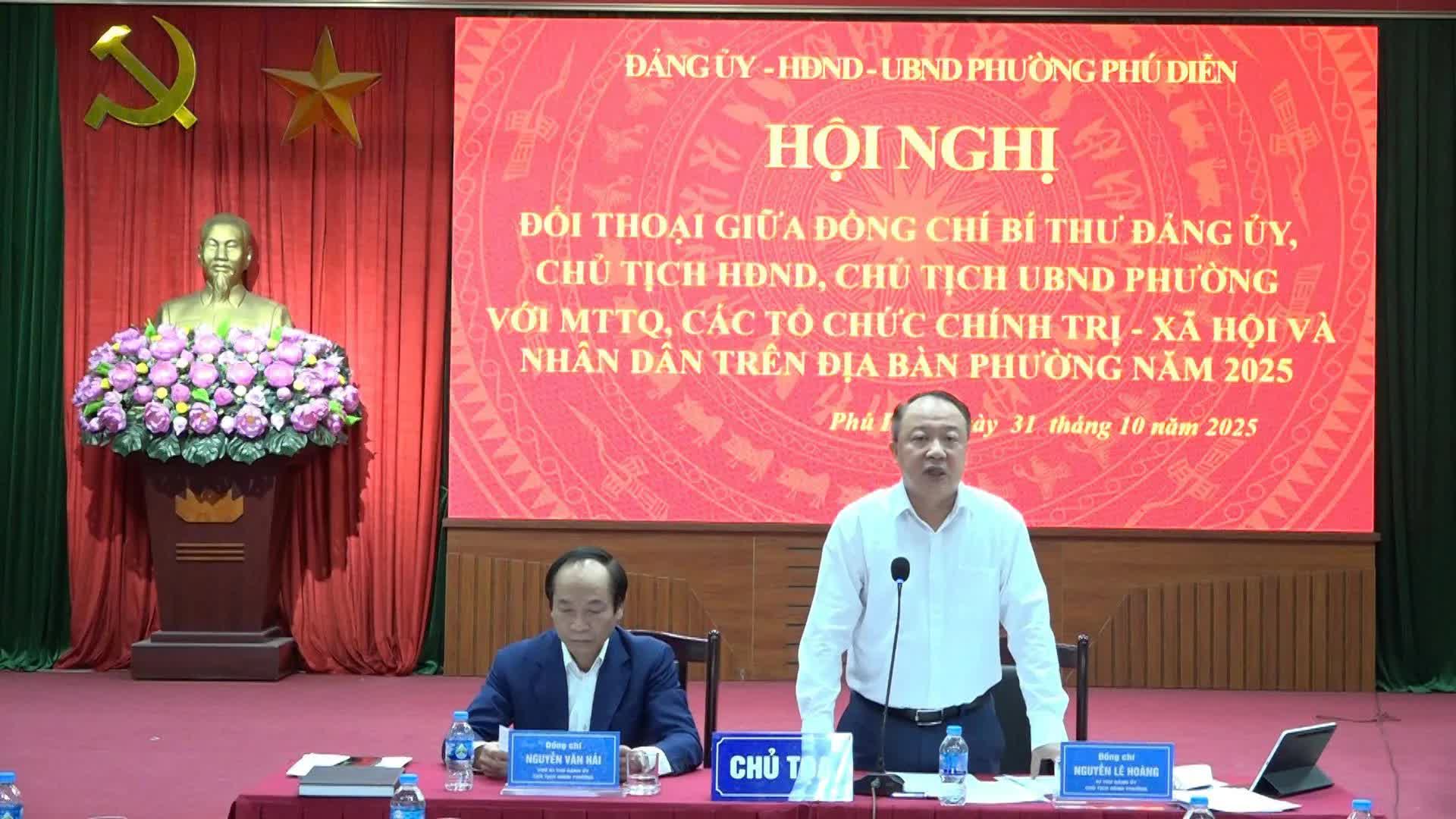 Phường Phú Diễn đối thoại trực tiếp với Nhân dân, giải quyết nhiều vấn đề vướng mắc- Ảnh 1.