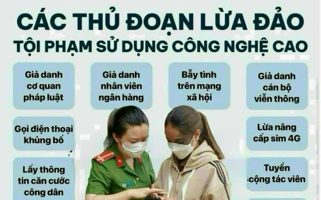 Công an phường Xuân Đỉnh cảnh báo nhận diện các thủ đoạn lừa đảo phổ biến trên mạng