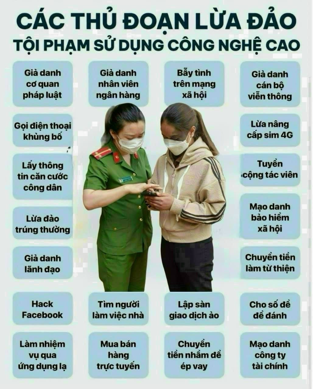 Công an phường Xuân Đỉnh cảnh báo nhận diện các thủ đoạn lừa đảo phổ biến trên mạng- Ảnh 1.