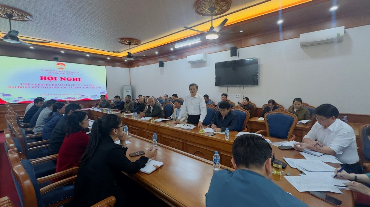 Xã Hồng Sơn triển khai Kế hoạch tổ chức “Ngày hội Đại đoàn kết toàn dân tộc” năm 2025- Ảnh 3.