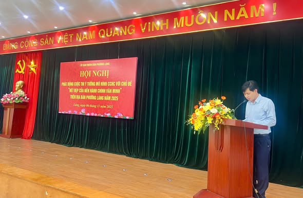 PHƯỜNG LÁNG PHÁT ĐỘNG CUỘC THI Ý TƯỞNG MÔ HÌNH CẢI CÁCH HÀNH CHÍNH NĂM 2025- Ảnh 1.