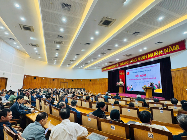 Phường Việt Hưng tổ chức Hội nghị tuyên truyền Luật Hòa giải ở cơ sở, hưởng ứng Ngày Pháp luật nước Cộng hòa xã hội chủ nghĩa Việt Nam (09/11)- Ảnh 1.