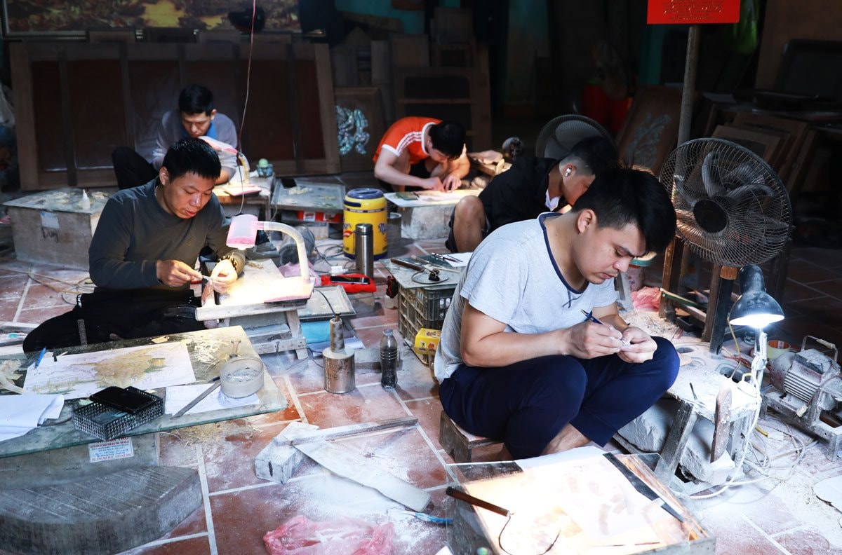 Tinh hoa làng nghề khảm trai Chuôn Ngọ- Ảnh 3.