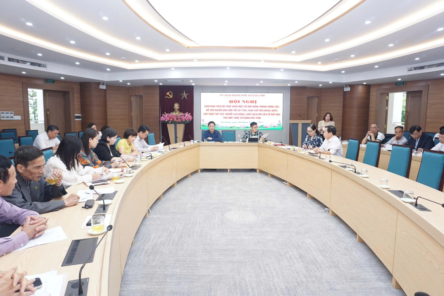 UBND xã Gia Lâm tổ chức hội nghị giao ban tiến độ thực hiện các nhiệm vụ trọng tâm- Ảnh 1.