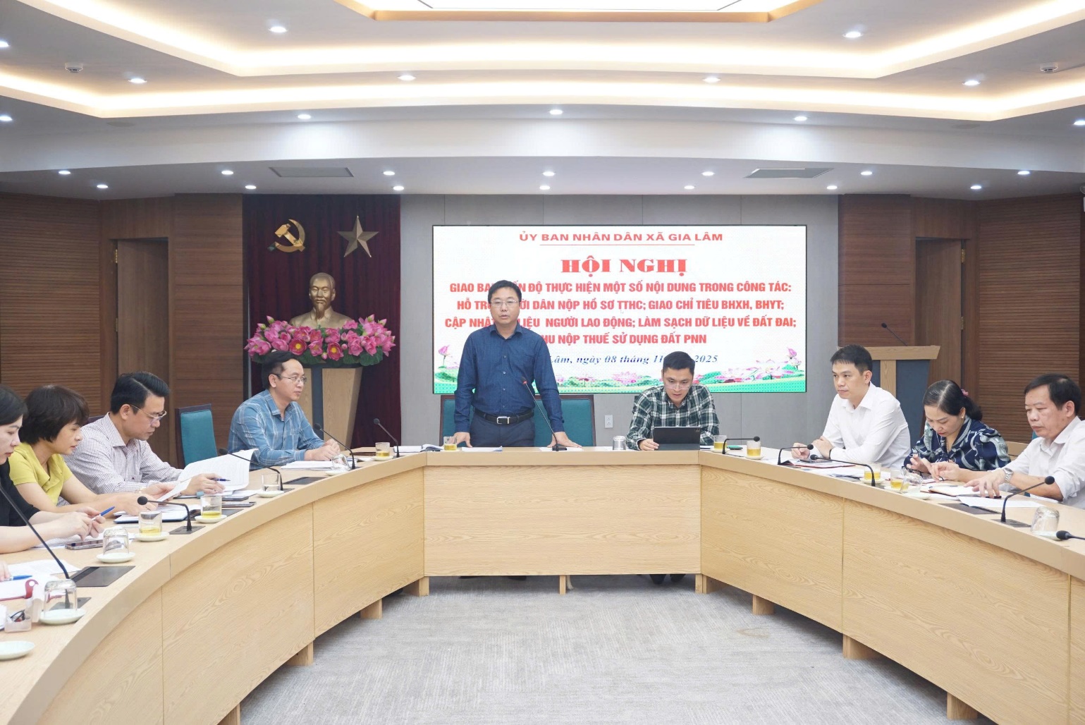 UBND xã Gia Lâm tổ chức hội nghị giao ban tiến độ thực hiện các nhiệm vụ trọng tâm- Ảnh 4.