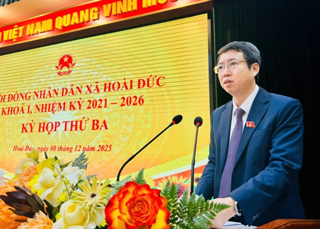Kỳ họp thứ 3 HĐND xã Hoài Đức khoá I, nhiệm kỳ 2021 - 2026 quyết nghị nhiều nội dung trọng tâm cho năm 2026- Ảnh 15.