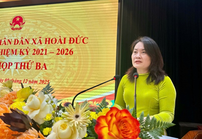 Kỳ họp thứ 3 HĐND xã Hoài Đức khoá I, nhiệm kỳ 2021 - 2026 quyết nghị nhiều nội dung trọng tâm cho năm 2026- Ảnh 3.