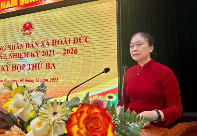 Kỳ họp thứ 3 HĐND xã Hoài Đức khoá I, nhiệm kỳ 2021 - 2026 quyết nghị nhiều nội dung trọng tâm cho năm 2026- Ảnh 6.