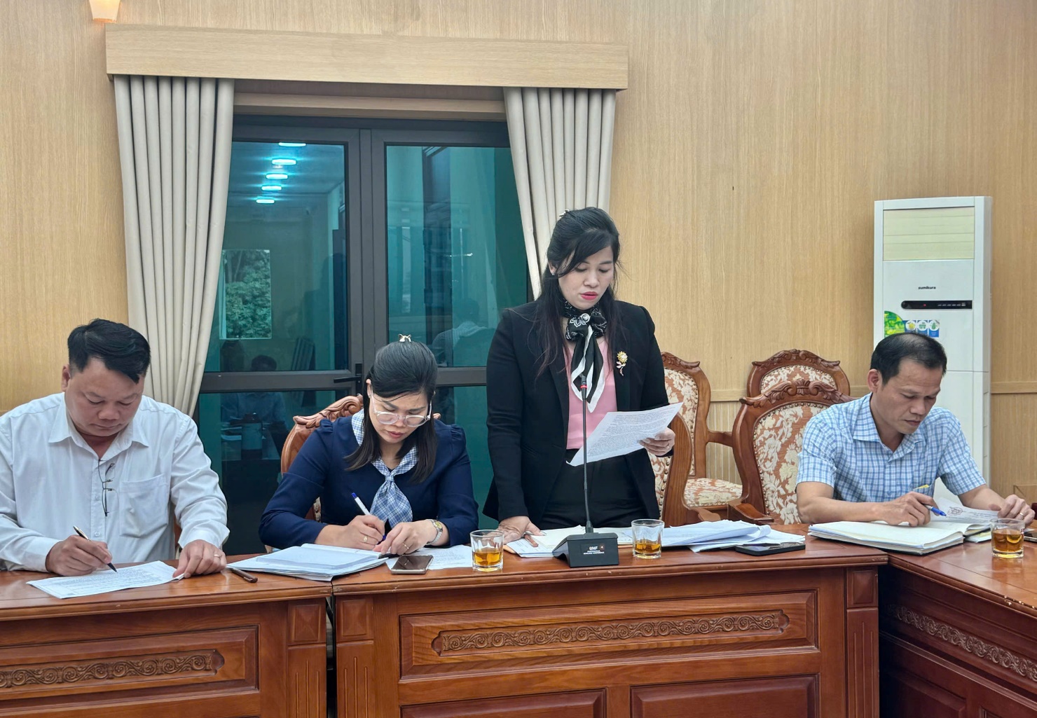 Hoài Đức tổ chức hội nghị hiệp thương lần thứ nhất thoả thuận cơ cấu, thành phần, số lượng người ứng cử đại biểu HĐND xã Hoài Đức nhiệm kỳ 2026 - 2031.- Ảnh 1.