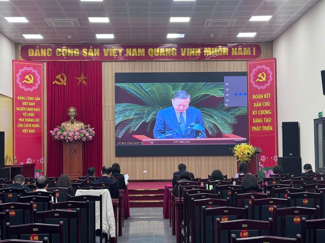 Đảng ủy phường Phương Liệt tham gia Hội nghị toàn quốc tổng kết công tác phòng, chống tham nhũng, lãng phí, tiêu cực nhiệm kỳ Đại hội XIII của Đảng- Ảnh 2.