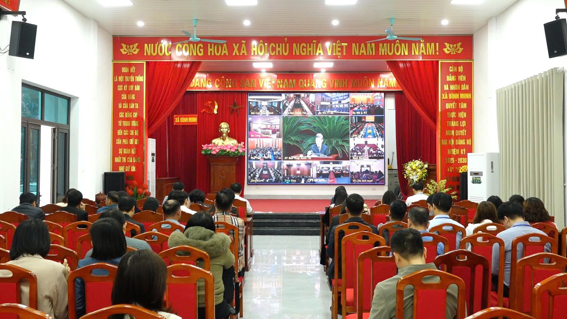Bình Minh tham dự trực tuyến Hội nghị tổng kết công tác phòng, chống tham nhũng, lãng phí, tiêu cực nhiệm kỳ Đại hội XIII của Đảng
