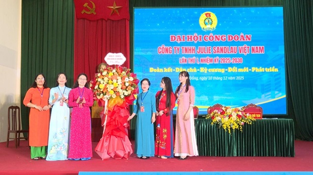 Công đoàn Công ty Julie Sandlau Việt Nam tổ chức Đại hội nhiệm kỳ 2025-2030- Ảnh 1.