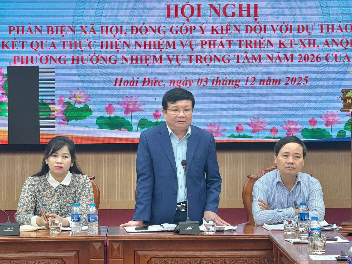 Ủy ban MTTQ Việt Nam xã Hoài Đức tổ chức hội nghị phản biện xã hội năm 2025- Ảnh 8.