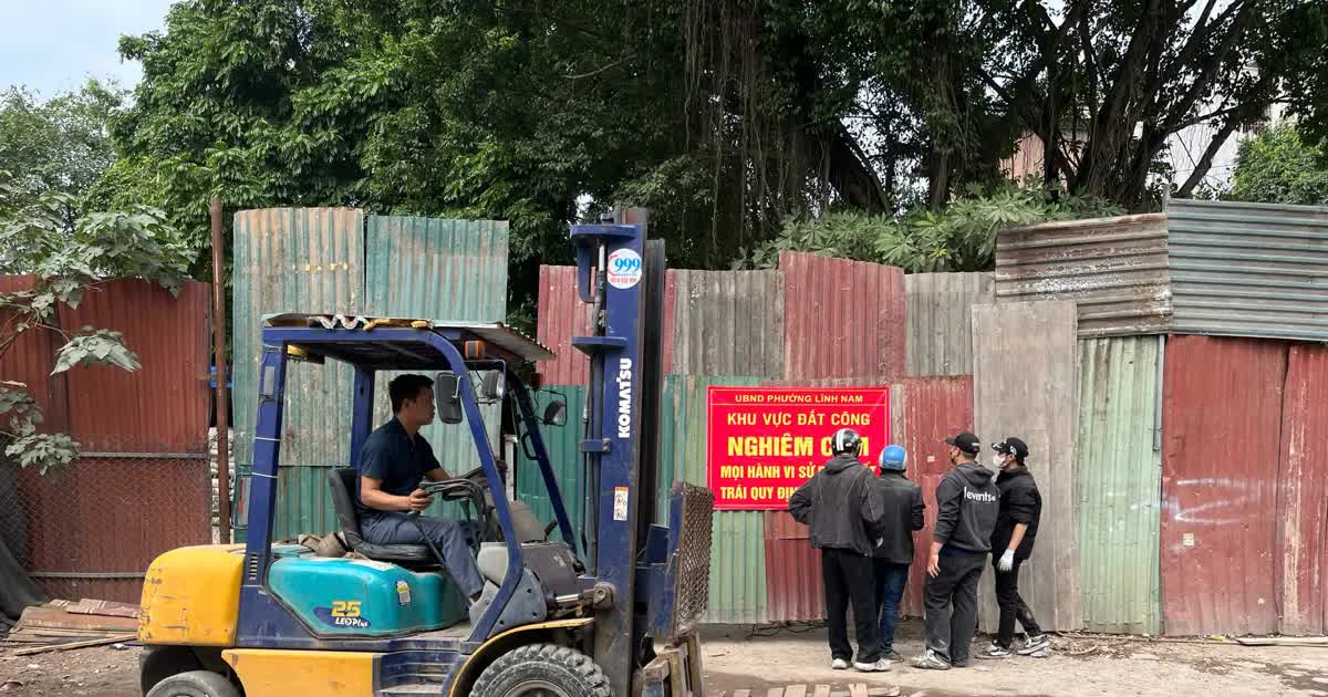Phường Lĩnh Nam thu hồi 40.000m² đất công bị xâm lấn trái phép