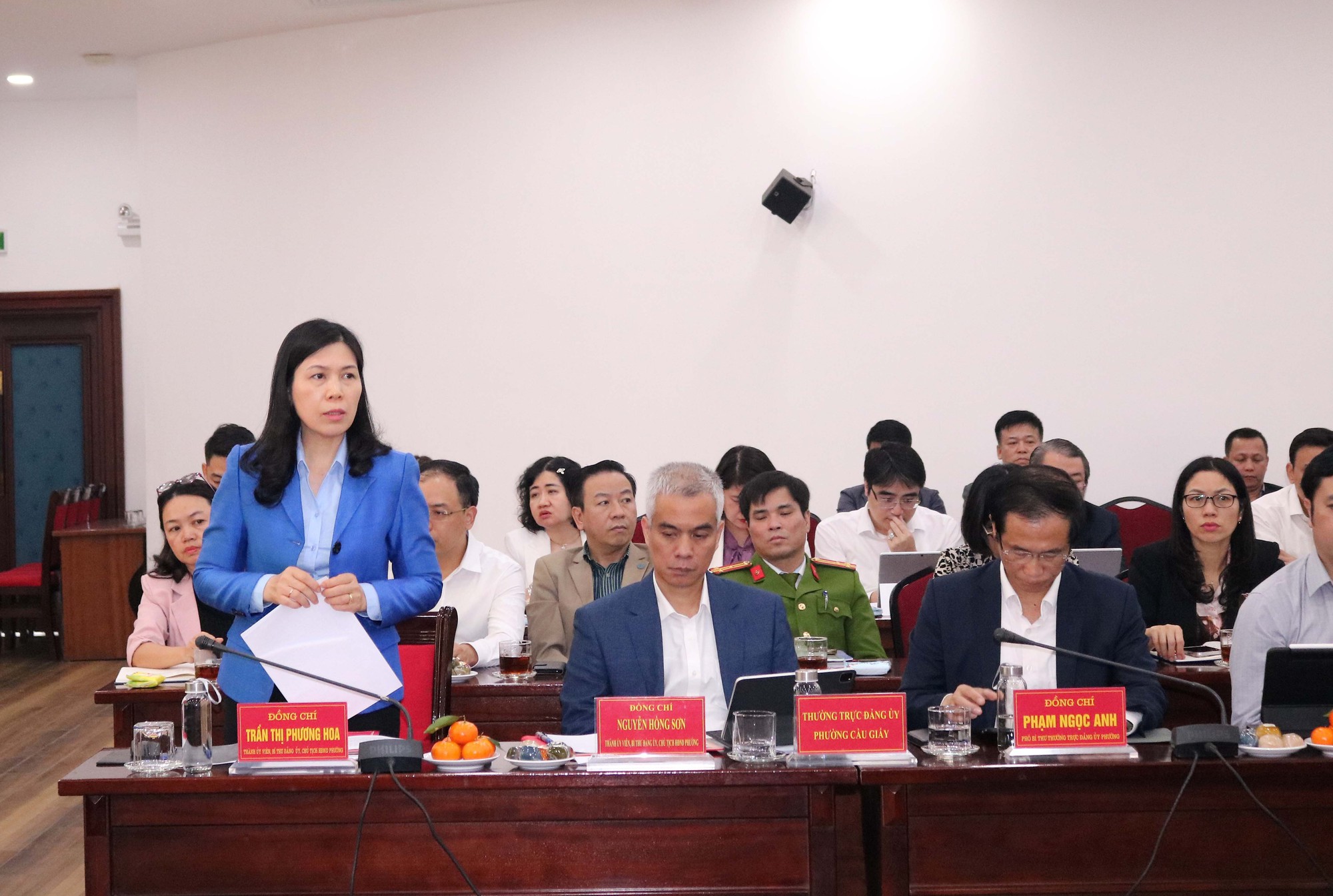 Đoàn giám sát số 15 của Thành uỷ Hà Nội làm việc với phường Cầu Giấy- Ảnh 2.