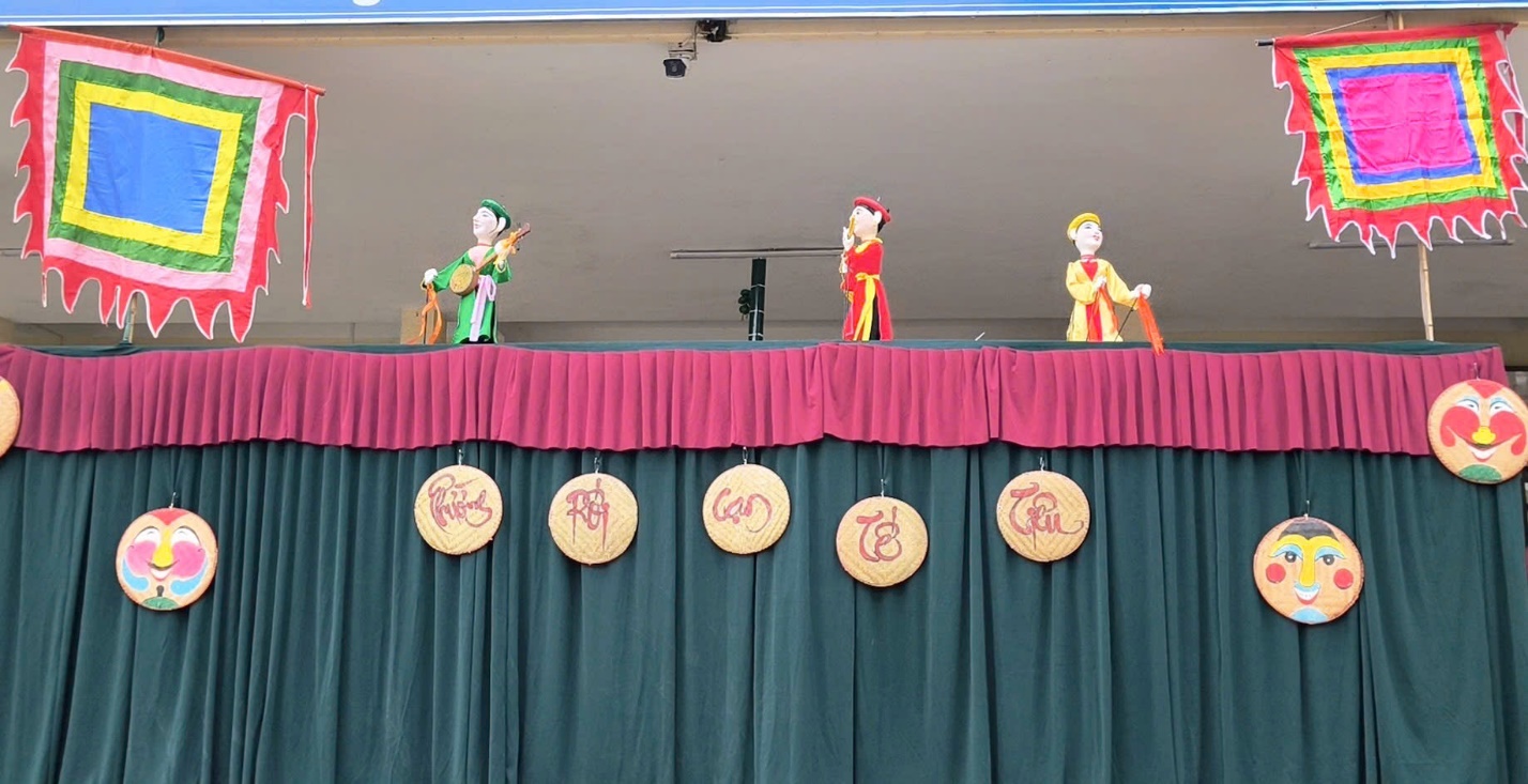 Trường THCS Hợp Thanh phối hợp cùng Phường Rối Tế Tiêu lan tỏa giá trị văn hóa nghệ thuật đặc sắc của quê hương.- Ảnh 4.