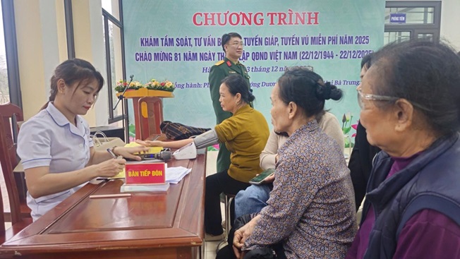 Sơn Đồng: gần 300 trường hợp được khám, tư vấn chăm sóc sức khỏe- Ảnh 8.