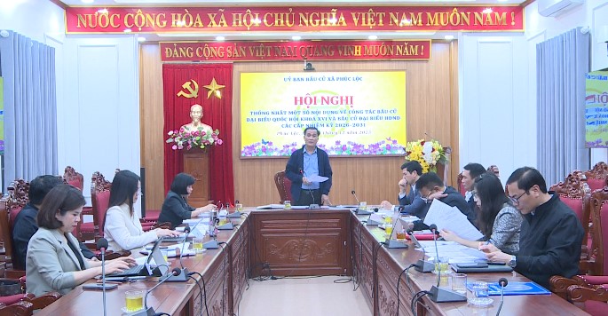 Xã Phúc Lộc tổ chức Hội nghị thống nhất một số nội dung về công tác bầu cử đại biểu Quốc hội khóa XVI và bầu cử đại biểu HĐND các cấp nhiệm kỳ 2026–2031- Ảnh 1.