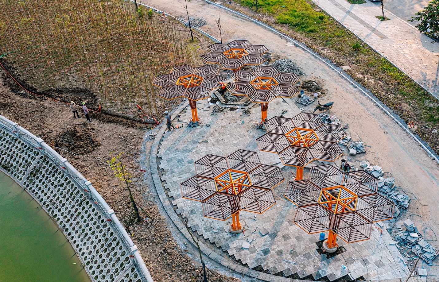 Công viên Gia Lâm đang dần hoàn thiện- Ảnh 2.