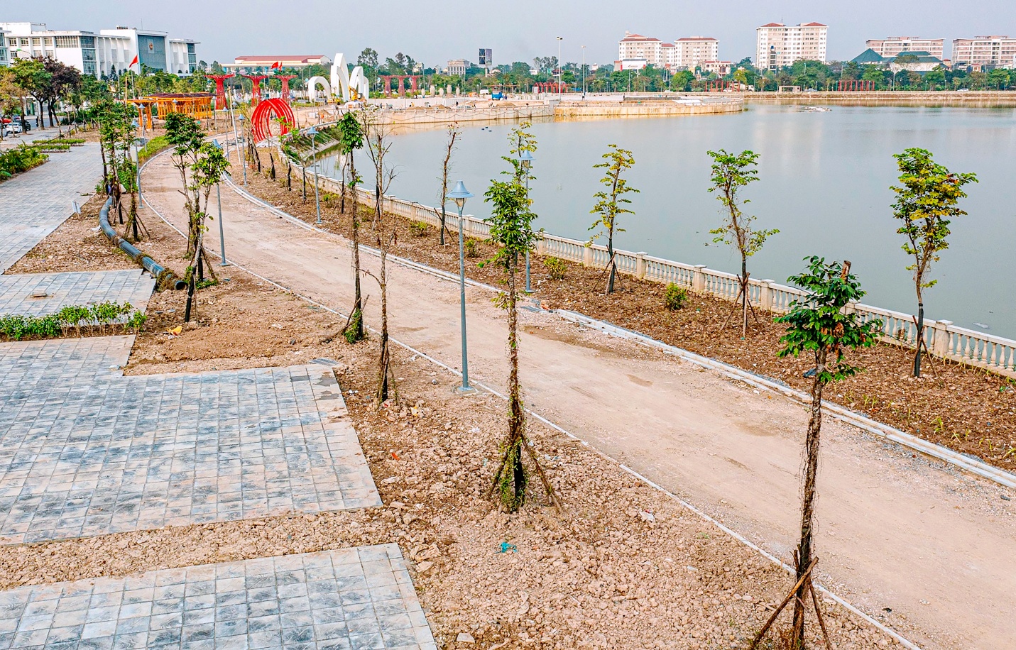 Công viên Gia Lâm đang dần hoàn thiện- Ảnh 3.