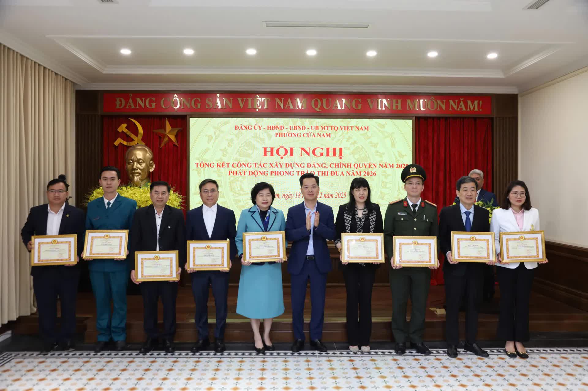 Phường Cửa Nam tổng kết công tác năm 2025, phát động phong trào thi đua năm 2026- Ảnh 1.