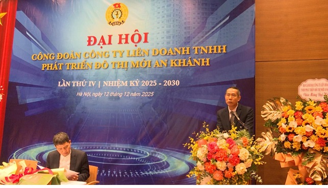 Đại hội Công đoàn Công ty TNHH phát triển đô thị mới An Khánh- Ảnh 2.