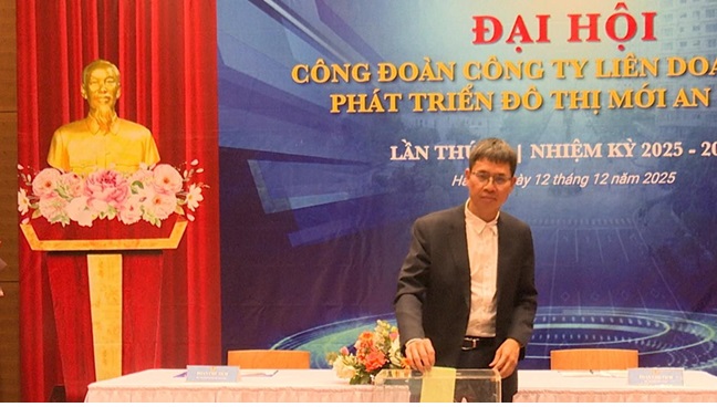 Đại hội Công đoàn Công ty TNHH phát triển đô thị mới An Khánh- Ảnh 6.